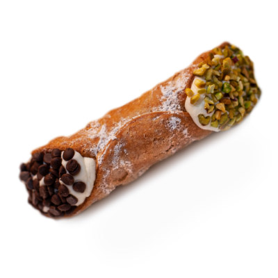 Cannolo siciliano con cioccolato e pistacchio